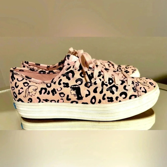 Never Worn KEDS Betty and Veronica Pink Canvas Sneakers - Picture 3 of 5
